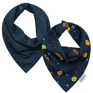 BABADOR BANDANA BABY JOY FOGUETE MARINHO