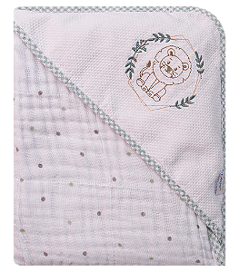 TOALHA SOFT BABY JOY CLASSICOS SAFARI VERDE