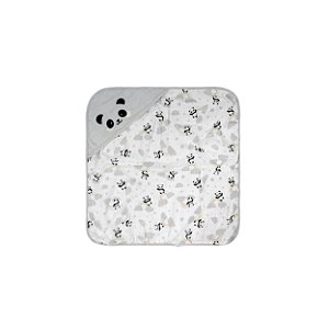 TOALHA PLUSH BUBLIM PETIT PANDA CINZA