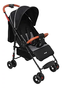 CARRINHO PREMIUM BABY AVANTI GARDEN BLACK CINZA