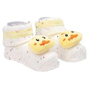 MEIA PIMPOLHO BICHINHO AMARELO 00 A 15