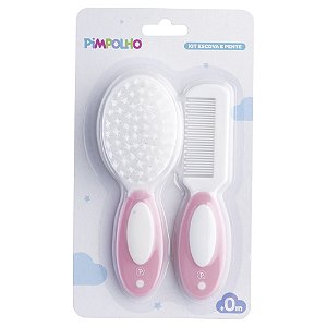 KIT PENTE E ESCOVA PIMPOLHO ROSA