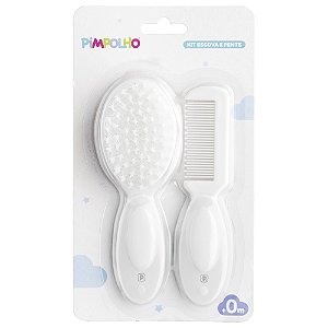 KIT PENTE E ESCOVA PIMPOLHO BRANCO