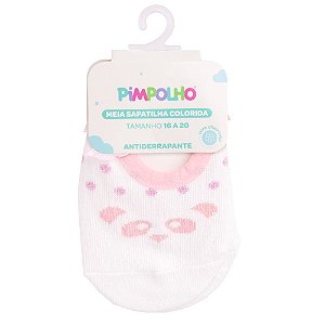 MEIA SAPATILHA PIMPOLHO BRANCO 16/20