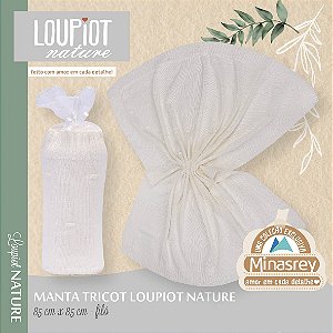MANTA TRICOT LOUPIOT NATURE BEGE