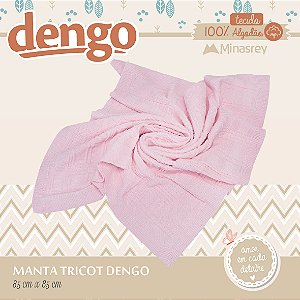 MANTA TRICOT DENGO ROSA
