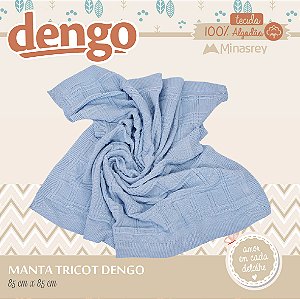 MANTA TRICOT DENGO AZUL