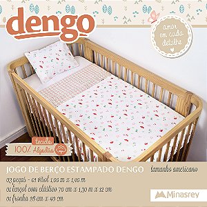 JOGO DE LENCOL DENGO REF3645 ROSE