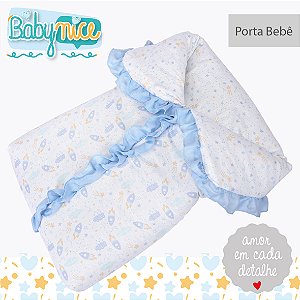 PORTA BEBE BABY NICE FOGUETE AZUL