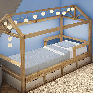 JOGO DE MINE CAMA PAPI FRIENDS LOSANGO AZUL