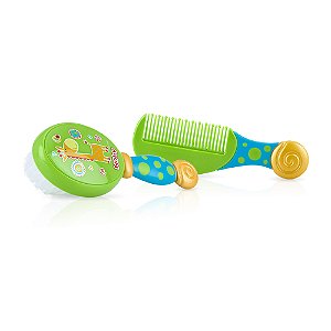 KIT PENTE E ESCOVA NUBY AZUL