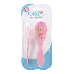 KIT PENTE E ESCOVA KUKA ROSA