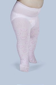 MEIA CALÇA DUCK TRABALHADA - FIO80 ROSA PP