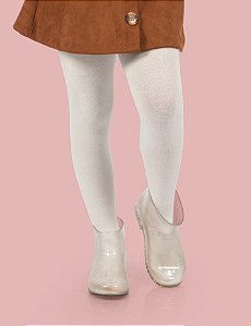 MEIA CALÇA DUCK - FIO80 OFF WHITE 3 A 4 ANOS