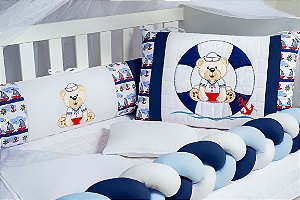 KIT DE BERÇO TIQUINHO GOLD - ANCORA MARINHO