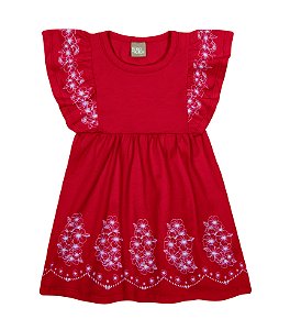 VESTIDO KIKO KIKA 13938 VERMELHO MEDIO
