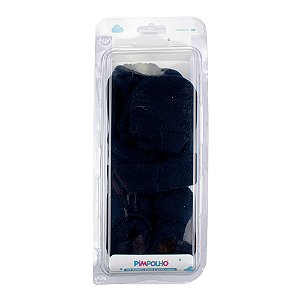 KIT TOUCA SAPATO E LUVA PIMPOLHO MARINHO