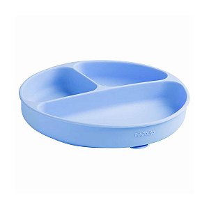 PRATO DIVISORIAS SILICONE PIMPOLHO AZUL