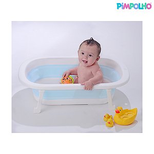BANHEIRA DOBRAVEL PIMPOLHO AZUL