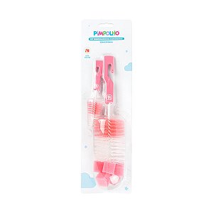 KIT ESCOVA MAMADEIRAS PIMPOLHO ROSA