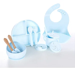 CONJUNTO SILICONE BABY STYLE AZUL