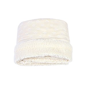 COBERTOR SHERPA REININHO CLASSIC BEGE