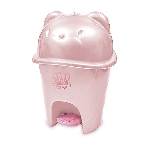 LIXEIRA ADOLETA FOFURA PEROLIZADA ROSA