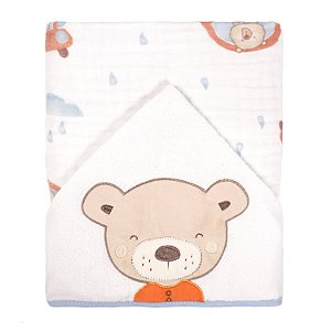 TOALHAO SOFT MAIS BABY JOY URSO CARRINHO