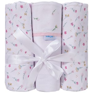 CUEIRO FLANELADO BABY JOY FLORAL