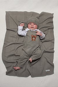 SAIDA DE MATERNIDADE TAMINE U428 CINZA MEDIO