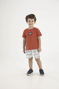 CONJUNTO PULLA BULLA 53771 TERRACOTA 2 ANOS