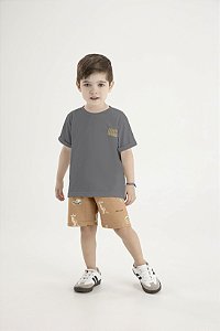 CONJUNTO PULLA BULLA 53774 CINZA 1 ANO