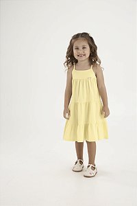 VESTIDO PULLA BULLA 53707 AMARELO 2 ANOS