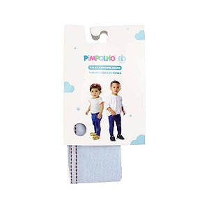 CALCA LEGGING PIMPOLHO JEANS CLARO 6/24 MESES