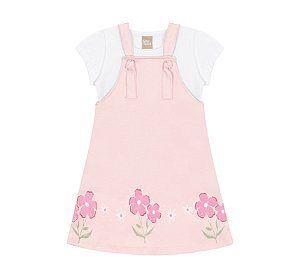 VESTIDO KIKO E KIKA 14343 ROSA 2 ANOS