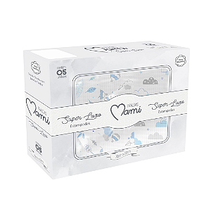 Fralda Super Luxo Mami C/ Bainha Estampada 70Cm X 70Cm Caixa - MASCULINO