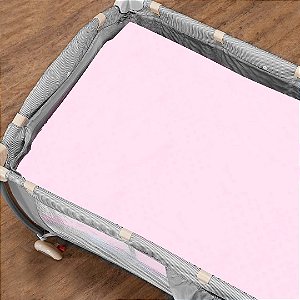 Lençol De Berço Desmontavel Mami Bichuus Liso - ROSA