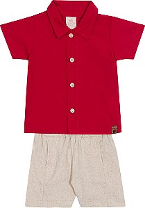 CONJUNTO RANDA MUNDU 10625 VERMELHO GRANDE