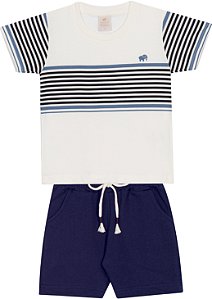 CONJUNTO RANDA MUNDU 10636 OFF WHITE 3 ANOS