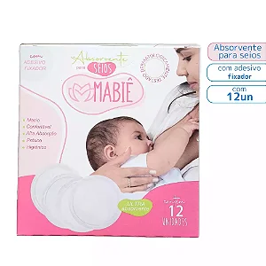 ABSORVENTE SEIOS MABIE - 12 UNIDADES