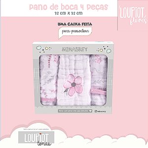 PANINHO DE BOCA SOFT TEMAS CAIXA ROSE