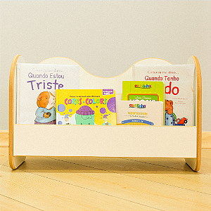 Mini Estante de Livros Montessori Cordeiro - Linha Nuvem