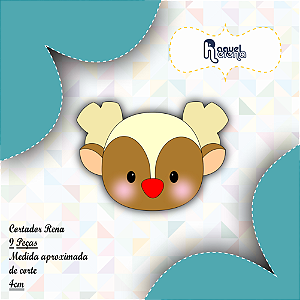 Cortador Cabeça Rena 4cm