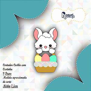 Kit Cortador Coelhinho com Cestinha