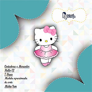 Kit Cortador e Marcador Hello Kitty Bailarina