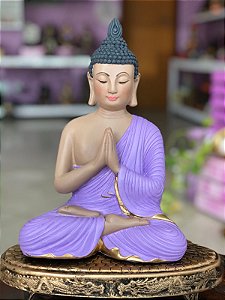 Buda em meditação (lilás)
