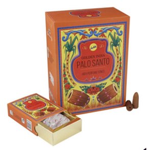 Incenso cone Golden Índia (Palo Santo)