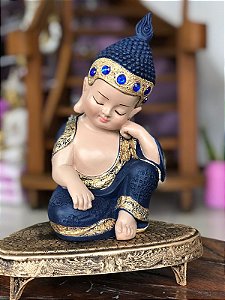 Buda da serenidade (azul marinho)