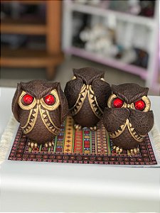 Trio corujas da sabedoria
