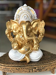 Ganesha M (Marfim/Dourado)